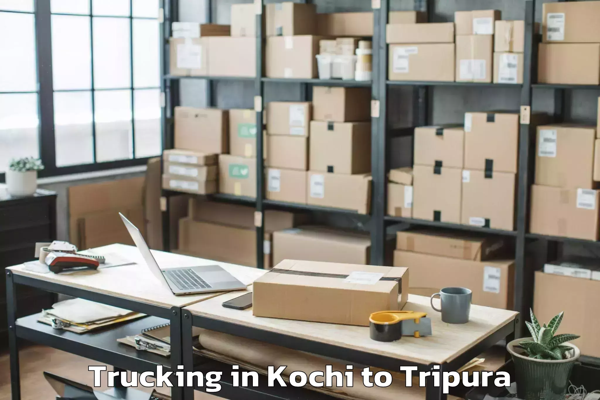 Kochi to Udaipur Tripura Trucking